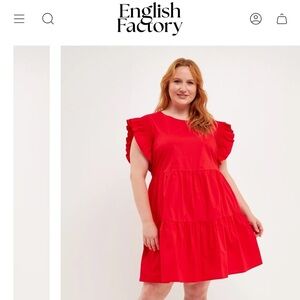 012 English Factory Red Dress